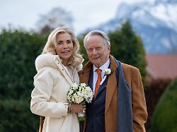 Bereits die vierte Ehe: Wolfgang Porsche und Gabriela zu Leiningen haben geheiratet