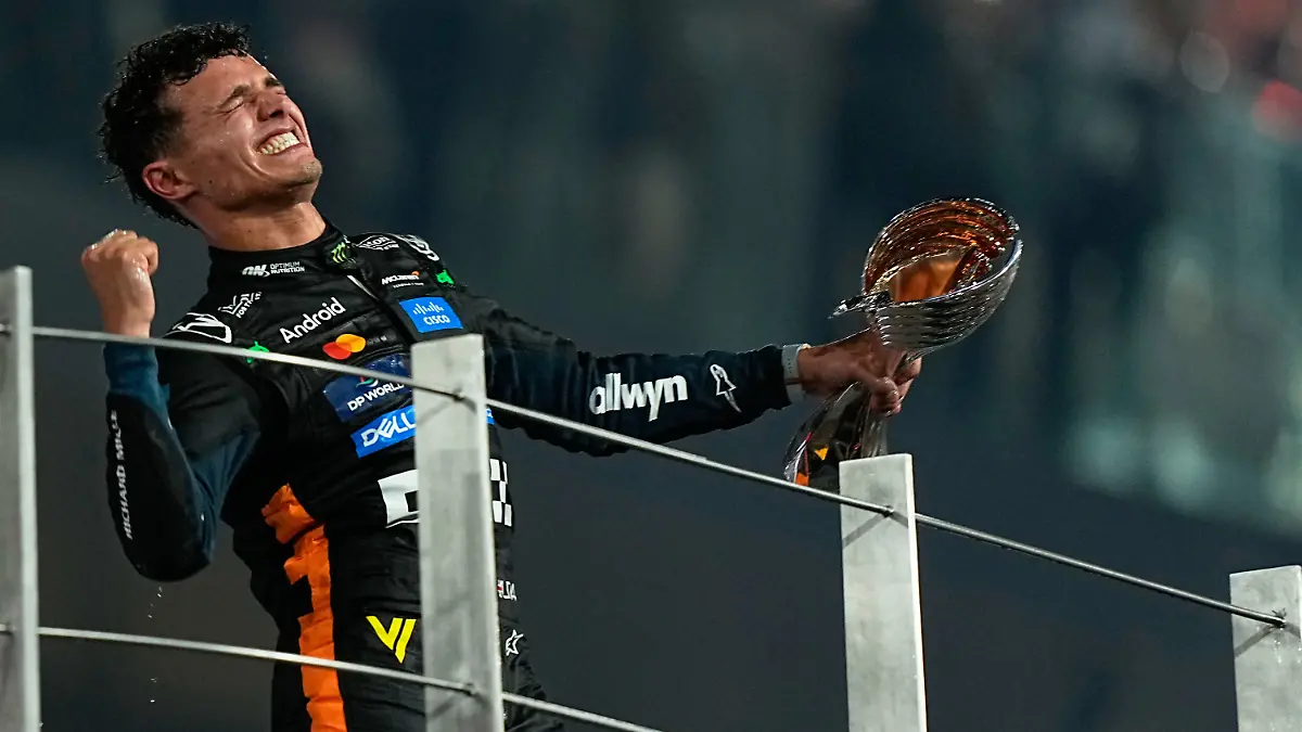 McLaren-driver-Lando-Norris-of-Britain-celebrates-after-becoming-a-world-champion-after-the-Formula-One-Abu-Dhabi-Grand-Prix-at-the-Yas-Marina-Circuit-in-Abu-Dhabi-UAE-Sunday-Dec-7-2025