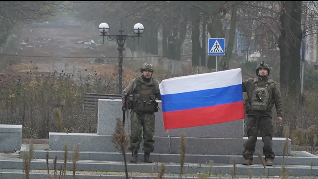 POKROVSK-UKRAINE-DECEMBER-02-EDITORIAL-USE-ONLY-MANDATORY-CREDIT-RUSSIAN-DEFENSE-MINISTRY-HANDOUT-NO-MARKETING-NO-ADVERTISING-CAMPAIGNS-DISTRIBUTED-AS-A-SERVICE-TO-CLIENTS-A-screen-grab-from-a-video-shows-the-city-as-The-Kremlin-announced-that-Russian-forces-had-taken-control-of-Krasnoarmeysk-Pokrovsk-in-the-Donetsk-region-and-Volchansk-Vovchansk-in-the-Kharkiv-region-on-December-02-2025