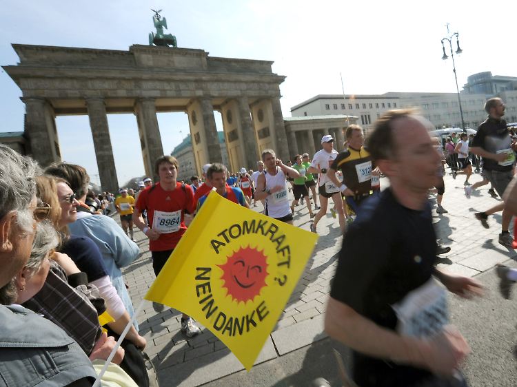 Egal bei welchem Ereignis, die Deutschen tun ihren Ausstiegswillen kund. Hier beim Berlin-Marathon