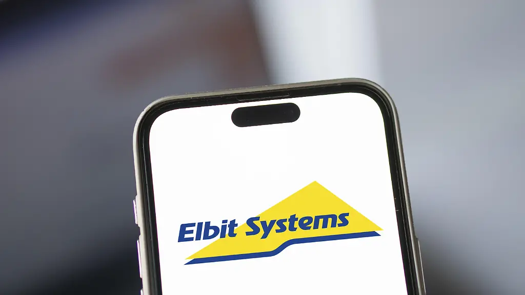 Das-Logo-von-Elbit-Systems-wird-auf-dem-Smartphone-angezeigt
