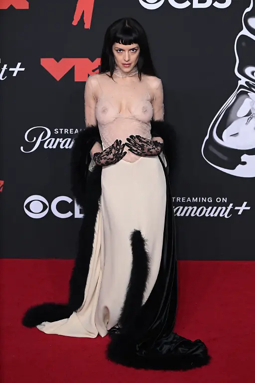 MTV-Video-Music-Awards-2025-Arrivals-New-York-EDITORS-NOTE-NUDITY-Maria-Zardoya-from-The-Marias-attending-the-MTV-Video-Music-Awards-2025-held-at-the-UBS-Arena-in-New-York-Picture-date-Sunday-September-7-2025
