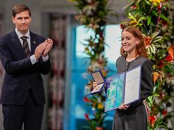 "Kampf für die Freiheit": Machado-Tochter nimmt Friedensnobelpreis in Empfang