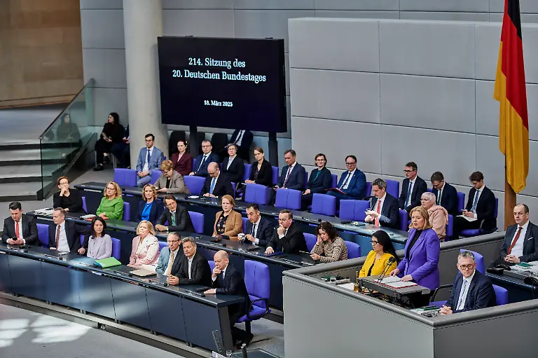 Europa-Deutschland-Berlin-18-03-2025-Baerbel-Bas-eroeffnet-die-letzte-Sitzung-BT-Abstimmung-Grundgesetzaenderung-Fraktionen-vor-den-Abstimmungen-Es-geht-um-die-Zustimmung-zu-drei-Grundgesetzaenderungen-Ein-Sondervermoegen-und-die-Schuldenbremse-lassen-sich-nur-durch-eine-Grundgesetzaenderung-realisieren