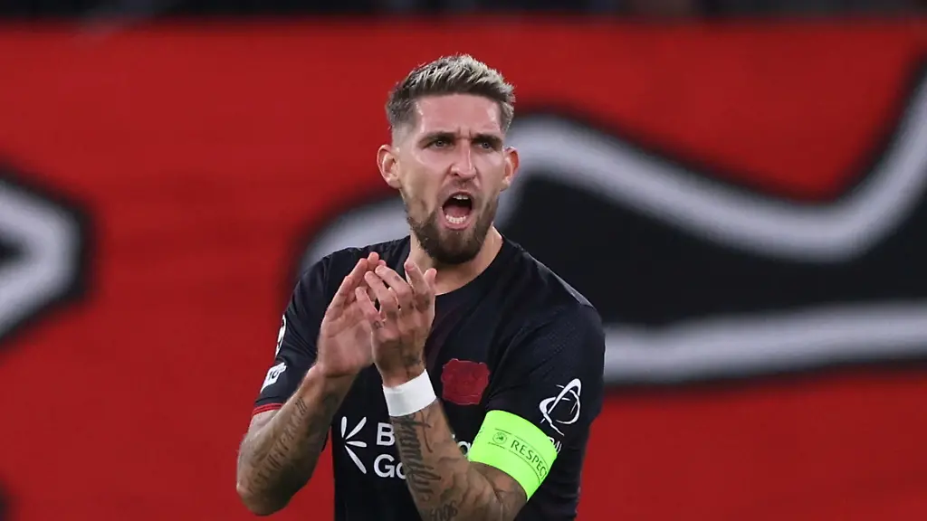 Soccer-Football-UEFA-Champions-League-Bayer-Leverkusen-v-Newcastle-United-BayArena-Leverkusen-Germany-December-10-2025-Bayer-Leverkusen-s-Robert-Andrich-celebrates-after-Newcastle-United-s-Bruno-Guimaraes-scores-an-own-goal-and-their-first-goal-REUTERS-Thilo-Schmuelgen