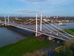 Nordrhein-Westfalen: Arbeiten an Duisburger Rheinbrücke – A40 ab Abend gesperrt