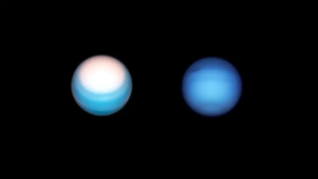 HANDOUT-11-12-2025-KOMBO-Links-eine-Aufnahme-von-Uranus-die-Hubble-am-25-Oktober-2021-gemacht-hat-Dabei-rueckt-die-helle-Nordpolkappe-des-Planeten-in-den-Mittelpunkt-Rechts-eine-Aufnahme-von-Neptun-die-Hubble-am-7-September-2021-gemacht-hat-zeigt-den-dunklen-Fleck-des-Planeten-und-die-verdunkelte-Nordhalbkugel-Die-Planeten-Uranus-und-Neptun-sind-nach-einer-Schweizer-Studie-womoeglich-bislang-unrichtig-charakterisiert-worden-Sie-gelten-landlaeufig-als-Eisriesen-Neue-Untersuchungen-legten-jetzt-nahe-dass-die-beiden-Planeten-eher-felsig-statt-eisig-sein-koennten-berichtet-die-Universitaet-Zuerich-UZH-Foto-A-Simon-M-H