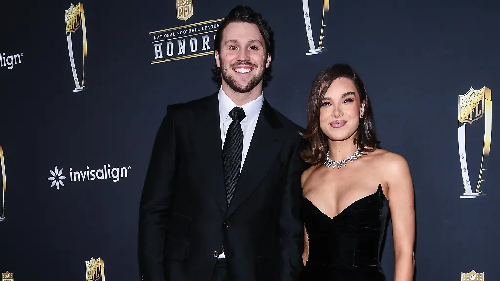 Josh-Allen-and-Hailee-Steinfeld-walking-on-the-red-carpet-at-NFL-Honors-at-the-Saenger-Theatre-in-New-Orleans-Louisiana-on-February-6-2025-Super-Bowl-LIX-will-take-place-Sunday-Feb-9-2025-between-the-Kansas-City-Chiefs-and-the-Philadelphia-Eagles