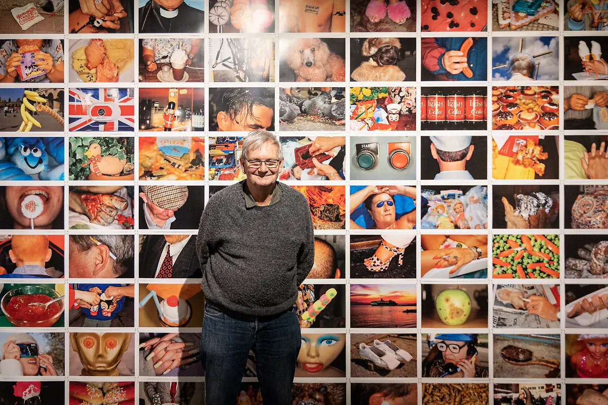 File-photo-Martin-Parr-at-his-Short-Sweet-personal-photographic-exhibition-at-Mudec-Museum-in-Milan-Italy-on-September-2-2024-British-photographer-Martin-Parr-famed-for-his-iconic-depictions-of-British-life-has-died-at-73-Photo-by-Marco-Passaro-IPA-ABACAPRESS