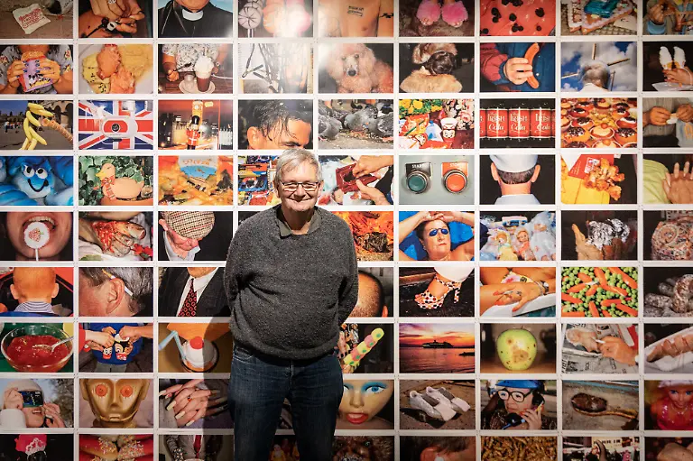 File-photo-Martin-Parr-at-his-Short-Sweet-personal-photographic-exhibition-at-Mudec-Museum-in-Milan-Italy-on-September-2-2024-British-photographer-Martin-Parr-famed-for-his-iconic-depictions-of-British-life-has-died-at-73-Photo-by-Marco-Passaro-IPA-ABACAPRESS