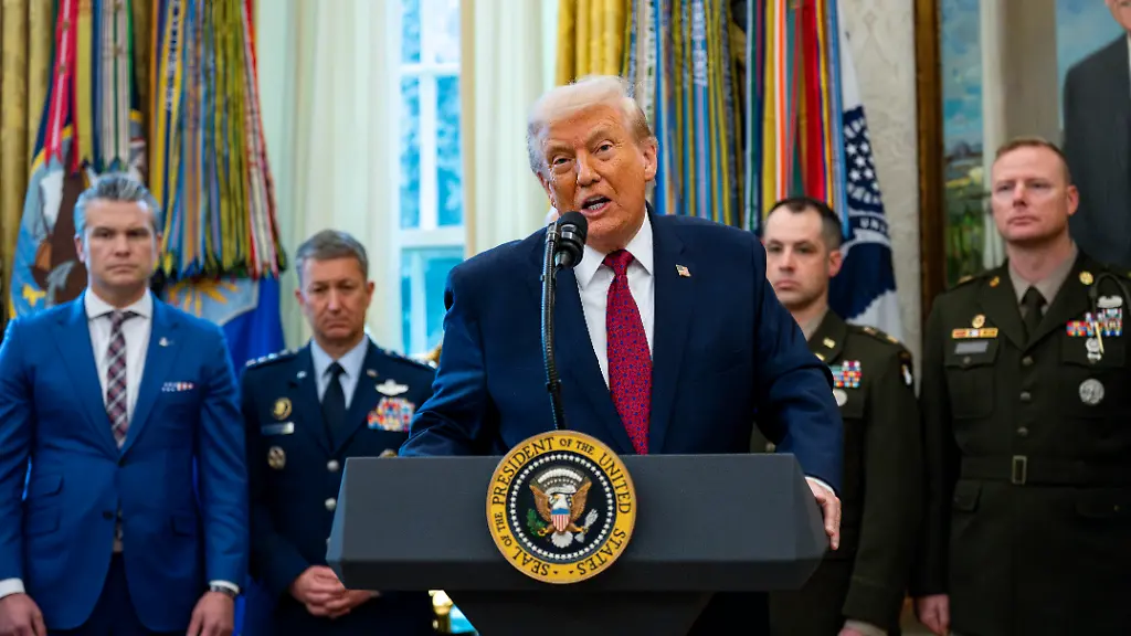 President-Donald-Trump-speaks-before-presenting-Mexican-Border-Defense-Medals-to-13-service-members-during-a-ceremony-in-the-Oval-Office-of-the-White-House-in-Washington-DC-on-Monday-December-15-2025