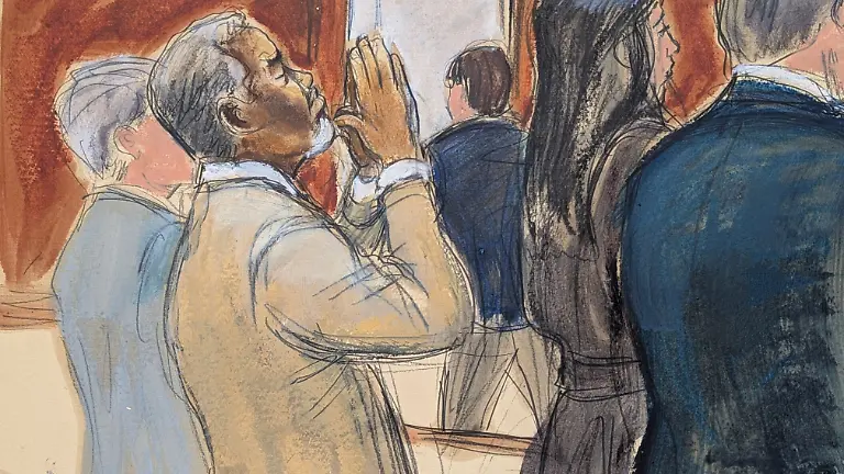 In-this-courtroom-sketch-Sean-Diddy-Combs-reacts-after-he-was-convicted-of-prostitution-related-offenses-but-acquitted-of-sex-trafficking-and-racketeering-charges-that-could-have-put-him-behind-bars-for-life-Wednesday-July-2-2025-in-Manhattan-federal-court-in-New-York