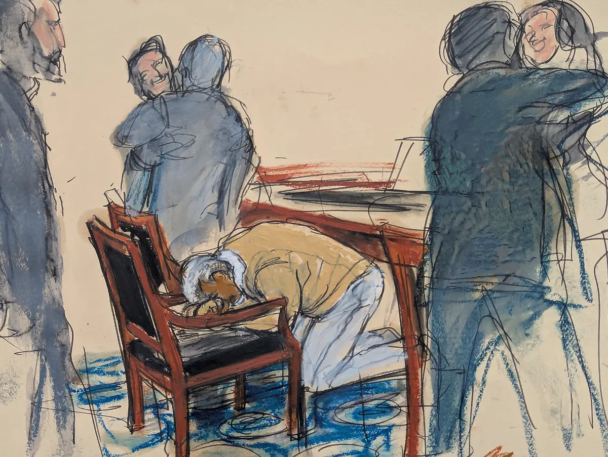 In-this-courtroom-sketch-Sean-Diddy-Combs-reacts-after-he-was-convicted-of-prostitution-related-offenses-but-acquitted-of-sex-trafficking-and-racketeering-charges-that-could-have-put-him-behind-bars-for-life-Wednesday-July-2-2025-in-Manhattan-federal-court-in-New-York