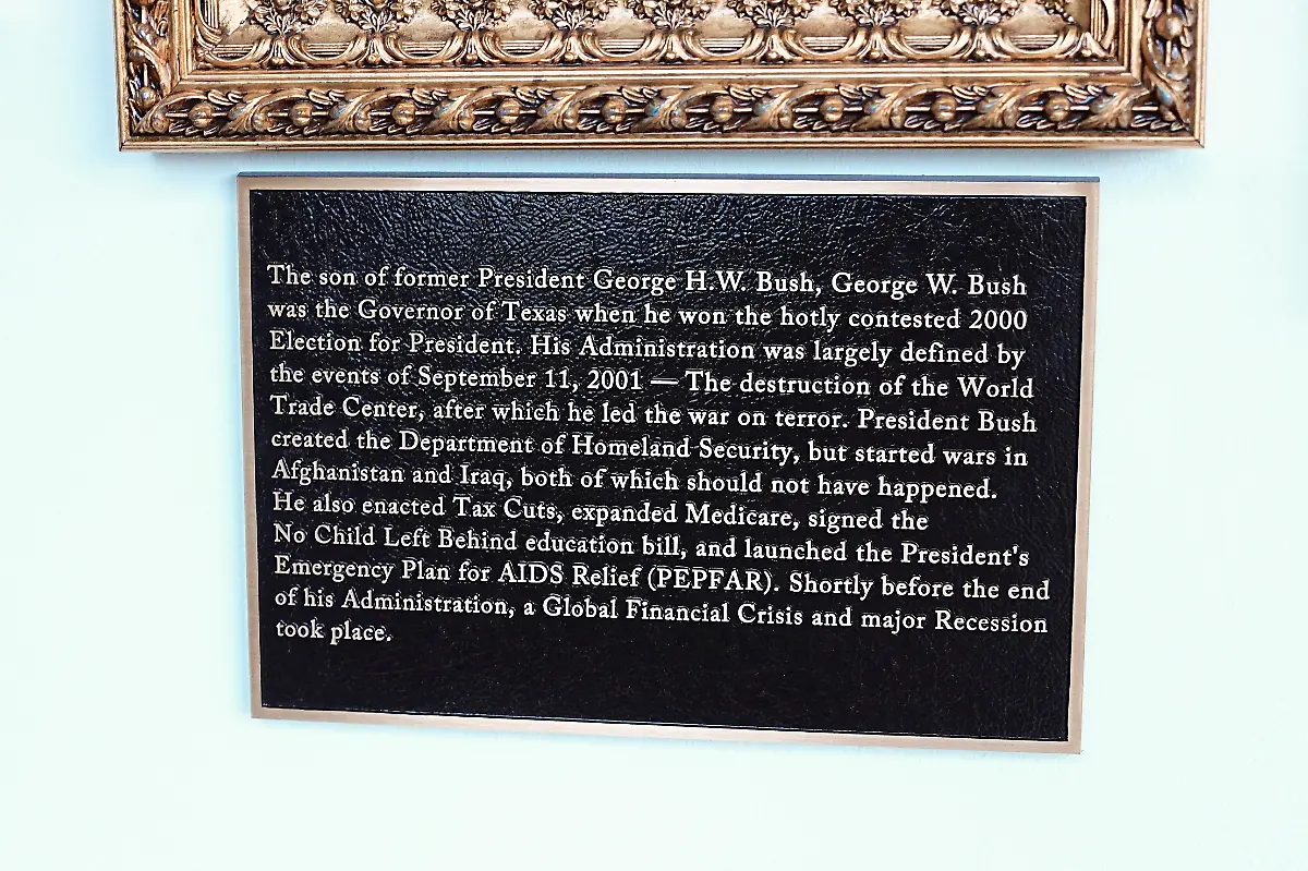 A-plaque-dedicated-to-former-U-S-President-George-W-Bush-at-the-Presidential-Walk-of-Fame-at-the-White-House-in-Washington-D-C-U-S-December-17-2025