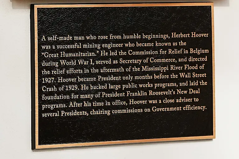 A-plaque-dedicated-to-former-U-S-President-Herbert-Hoover-at-the-Presidential-Walk-of-Fame-at-the-White-House-in-Washington-D-C-U-S-December-17-2025