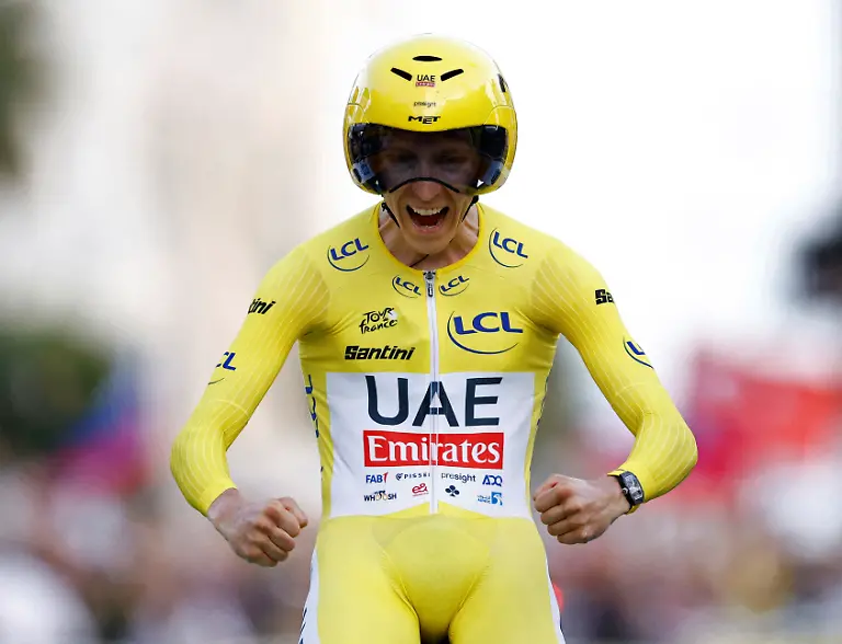 Cycling-Tour-de-France-Stage-21-Monaco-to-Nice-Monaco-France-July-21-2024-UAE-Team-Emirates-Tadej-Pogacar-celebrates-winning-stage-21-and-winning-the-Tour-de-France-REUTERS-Stephane-Mahe-TPX-IMAGES-OF-THE-DAY
