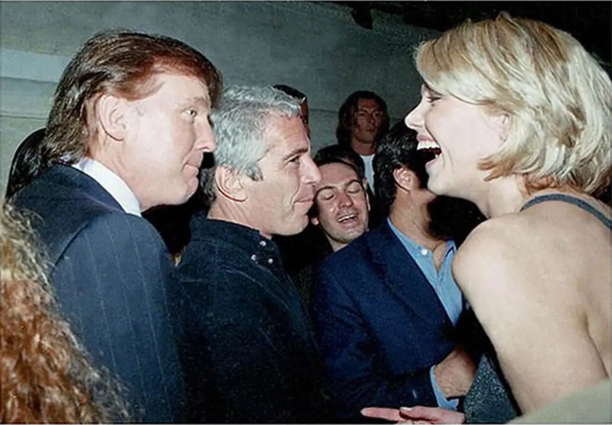 Donald-Trump-Jeffrey-Epstein-and-a-woman-speaking-at-an-undated-event-Editorial-Use-Only-see-Special-Instructions
