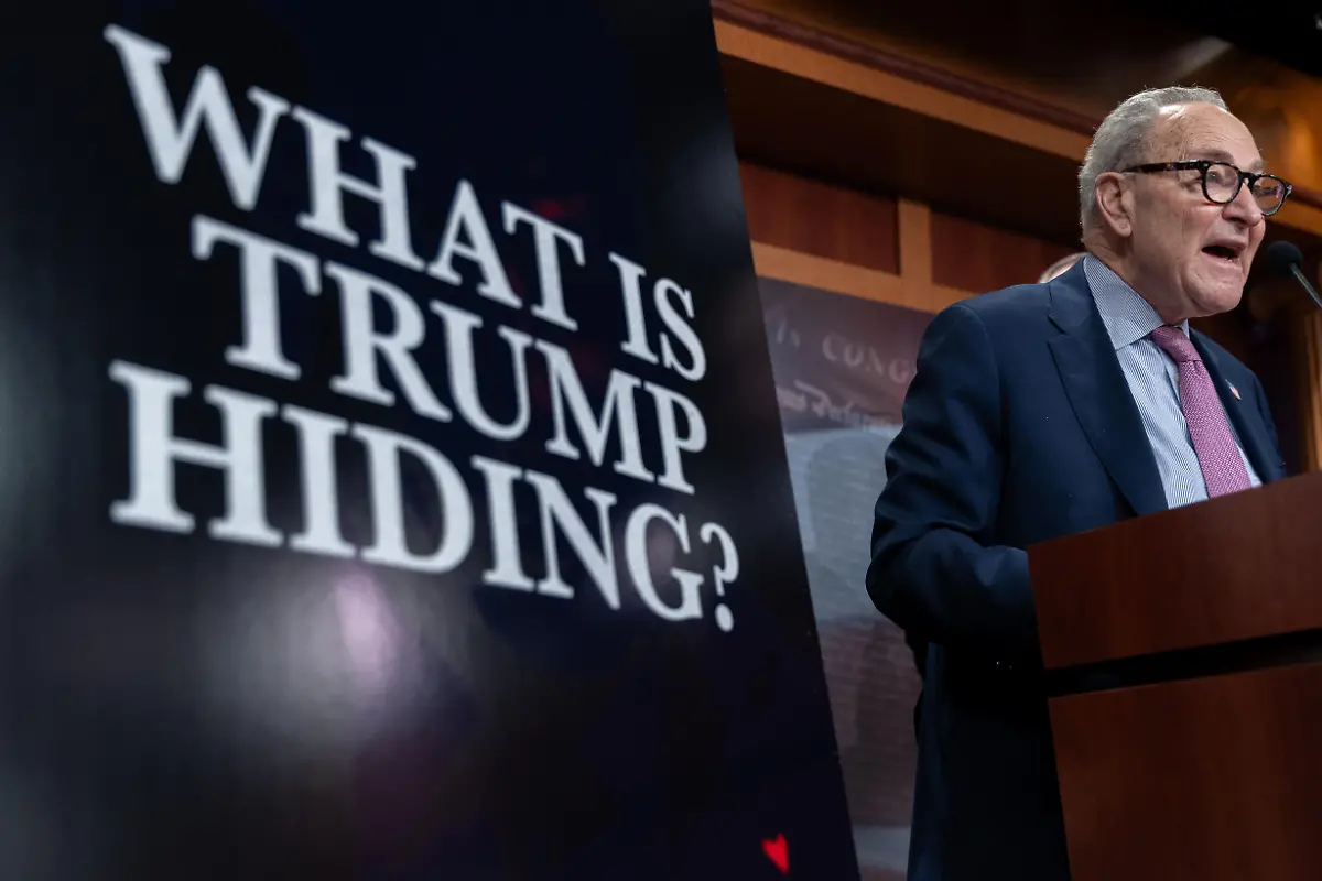 WASHINGTON-DC-DECEMBER-16-Senate-Minority-Leader-Chuck-Schumer-D-NY-speaks-at-a-press-conference-with-other-Senate-Democrats-on-the-upcoming-deadline-for-the-release-of-the-Epstein-files-in-Washington-DC-on-December-16-2025