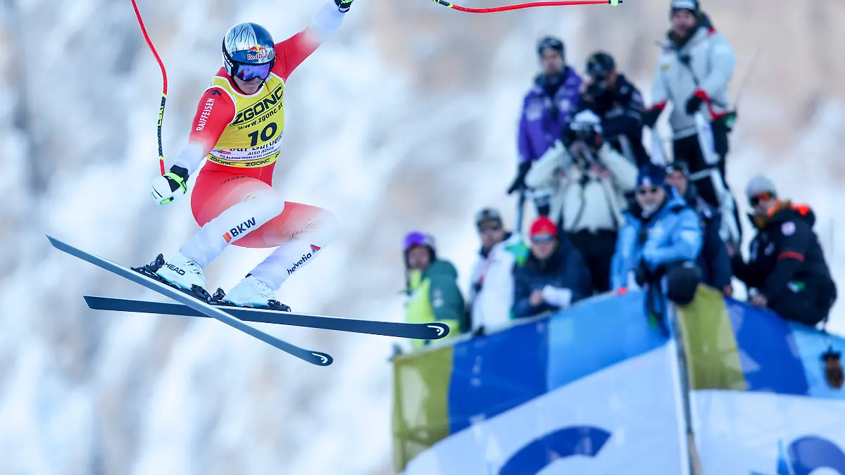 ALPINE-SKIING-FIS-WC-Val-Gardena-VAL-GARDENA-ITALY-19-DEC-25-ALPINE-SKIING-FIS-World-Cup-Super-G-men-Image-shows-Franjo-von-Allmen-SUI