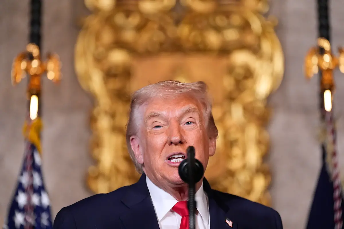 President-Donald-Trump-speaks-at-his-Mar-a-Lago-club-Monday-Dec-22-2025-in-Palm-Beach-Fla