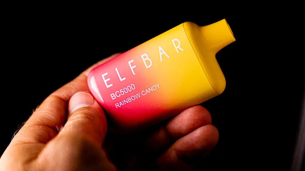 An-Elf-Bar-disposable-vaping-pod-device-is-displayed-Monday-June-26-2023-in-Washington-The-number-of-electronic-cigarette-devices-sold-in-the-U-S-has-nearly-tripled-since-2020-driven-almost-entirely-by-a-wave-of-unauthorized-disposable-vapes-from-China-according-to-sales-data-obtained-by-the-Associated-Press-Recently-U-S-health-regulators-have-begun-trying-to-block-imports-of-several-of-the-biggest-brands-including-Elf-Bar-and-Esco-Bar