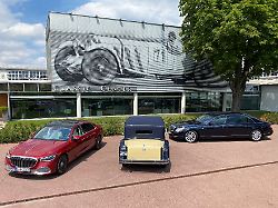 Jetzt zum V12 greifen: Fahrt mit dem verrückten Maybach-Trio