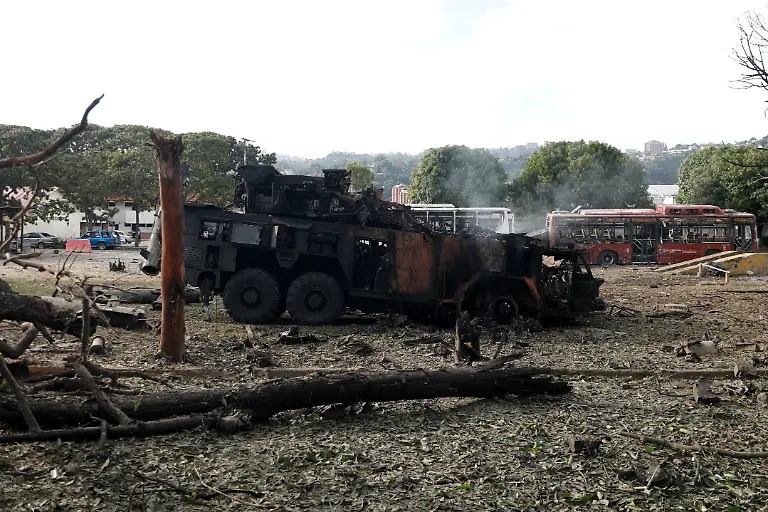 A-destroyed-anti-aircraft-unit-at-La-Carlota-military-air-base-after-U-S-President-Donald-Trump-said-the-U-S-has-struck-Venezuela-and-captured-its-President-Nicolas-Maduro-in-Caracas-Venezuela-January-3-2026