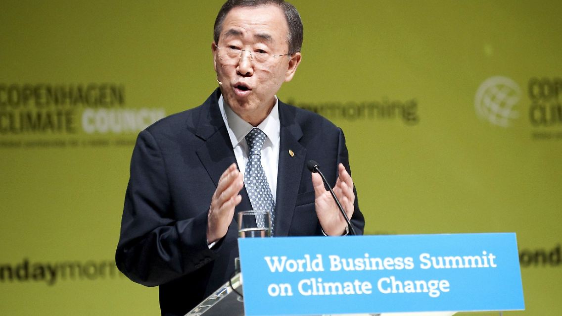 UN-Generalsekretär Ban fordert mehr Engagement gegen den Klimawandel.