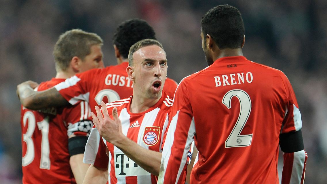 Scheiden demnächst im öffentlich-rechtlichen Fernsehen aus: Franck Ribéry und der FC Bayern München, hier nach der Heimniederlage im Achtelfinale gegen Inter Mailand. Falls sie 2012 überhaupt mitmachen dürfen.