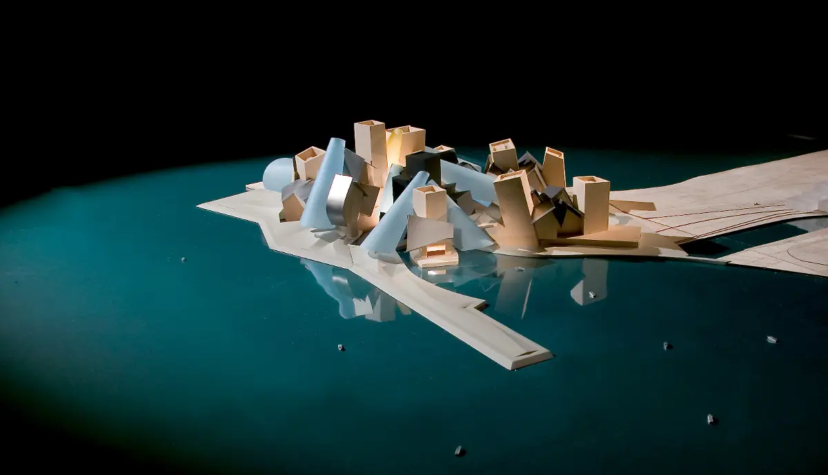 Computersimulation-des-Guggenheim-Abu-Dhabi-Museums-im-neuen-Kulturviertel-Saadiyat-Island-in-Abu-Dhabi-das-am-Dienstag-04-03-2008-auf-einer-Pressekonferenz-im-Hotel-Adlon-in-Berlin-erstmals-in-Deutschland-vorgestellt-wurde-Das-weltgroesste-Kulturzentrum-soll-auf-27-Quadratkilometern-500-Meter-vor-der-Kueste-der-Hauptstadt-der-Vereinigten-Arabischen-Emirate-entstehen-Das-erste-Gebaeude-sollen-2012-2013-eroeffnet-werden