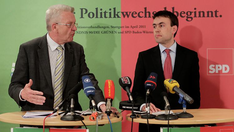 Grüner Kretschmann, Sozialdemokrat Schmid: Gibt es zwischen den beiden keine Eintracht, soll das Volk entscheiden.