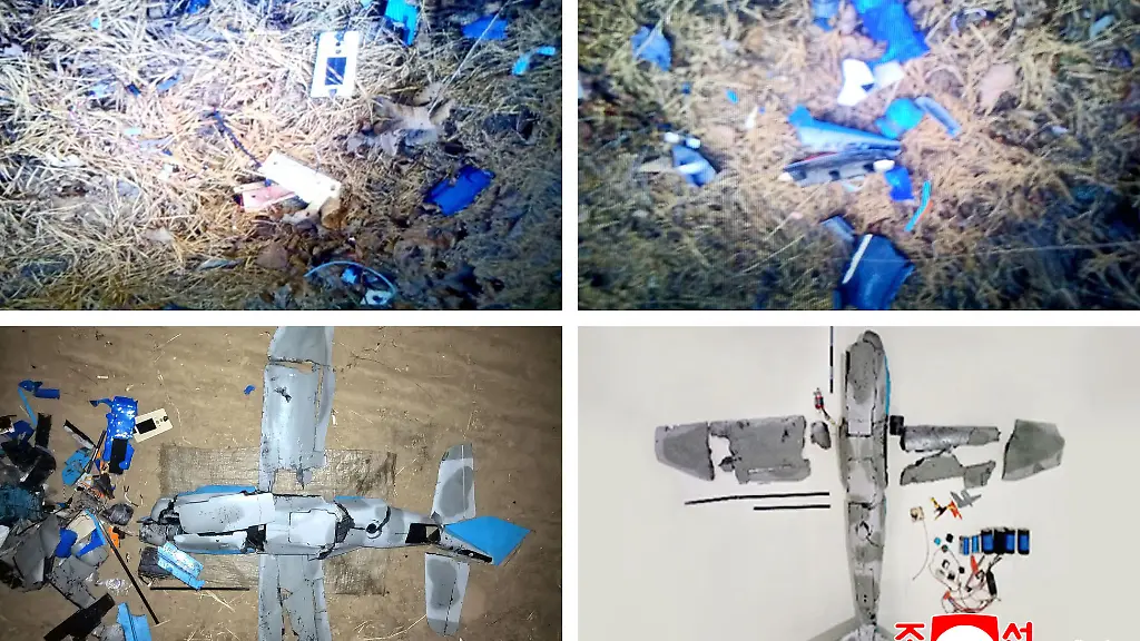 HANDOUT-10-01-2026-Nordkorea-Die-von-der-staatlichen-nordkoreanischen-Nachrichtenagentur-KCNA-am-10-01-2026-zur-Verfuegung-gestellte-undatierte-Aufnahme-zeigt-nach-Angaben-von-KCNA-die-Truemmer-einer-suedkoreanischen-Drohne-die-am-4-Januar-in-den-nordkoreanischen-Luftraum-eingedrungen-ist-und-abgeschossen-wurde-Unabhaengige-Journalisten-hatten-keinen-Zugang-zu-dem-Ereignis-das-auf-diesem-von-der-nordkoreanischen-Regierung-verbreiteten-Bild-zu-sehen-ist-Der-Inhalt-dieses-Bildes-ist-so-wie-er-zur-Verfuegung-gestellt-wurde-und-kann-nicht-unabhaengig-ueberprueft-werden-Das-Wasserzeichen-in-koreanischer-Sprache-auf-dem-Bild-lautet-wie-von-der-Quelle-angegeben-KCNA-ist-die-Abkuerzung-fuer-Korean-Central-News-Agency