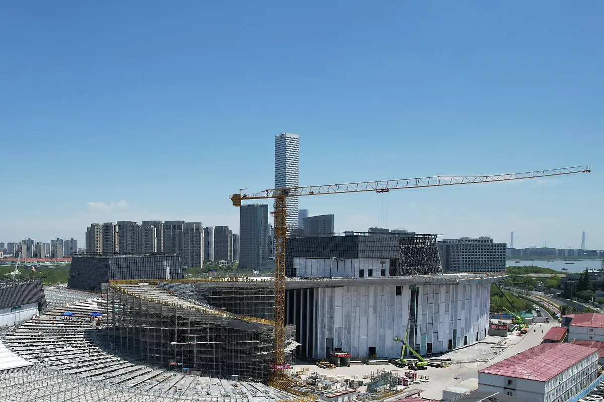 Shanghai-Grand-Opera-House-Under-Construction-SHANGHAI-CHINA-MAY-14-2024-An-aerial-view-of-the-Shanghai-Grand-Opera-House-under-construction-in-Shanghai-China-May-14-2024