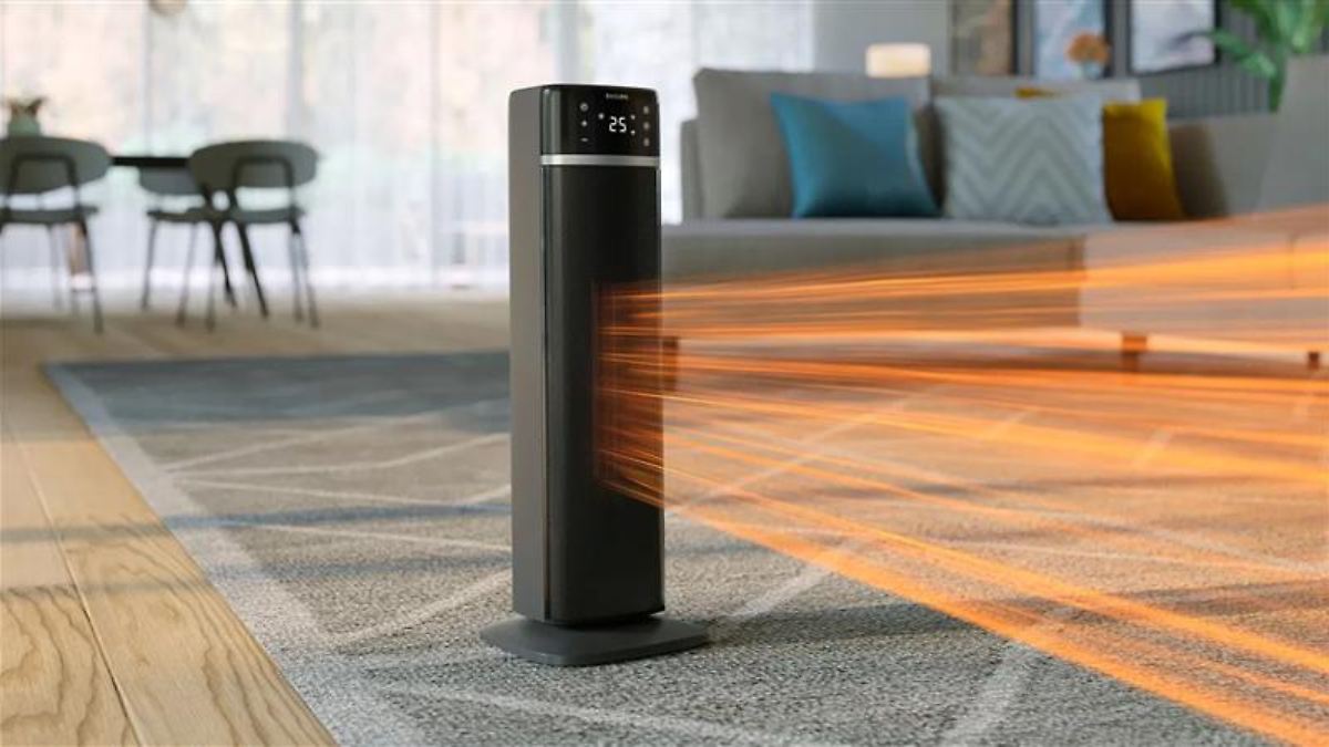 Intelligenter Heizkörper Ventilator – Kabellos & Kabelbetrieben, Mit Auto-Modus, Timer, 3 Geschwindigkeiten, Leise (45 DB), Weiß