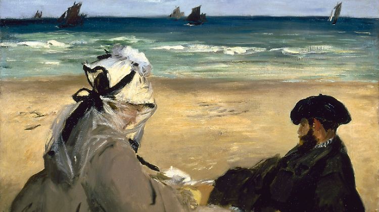 Das Bild "Am Strand" des französischen Malers Edouard Manet.