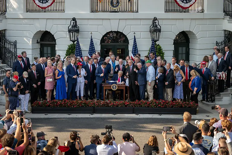 July-4-2025-Washington-District-of-Columbia-USA-President-Donald-Trump-signs-the-One-Big-Beautiful-Bill-Act-on-the-South-Lawn-of-the-White-House-Friday-July-4-2025-during-the-4th-of-July-picnic