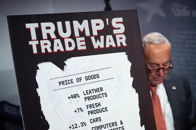 UNITED-STATES-JULY-31-Senate-Minority-Leader-Charles-Schumer-D-N-Y-attends-a-news-conference-in-the-U-S-Capitol-on-rising-prices-prices-ahead-of-President-Donald-Trump-s-August-1st-tariff-deadline-on-Thursday-July-31-2025