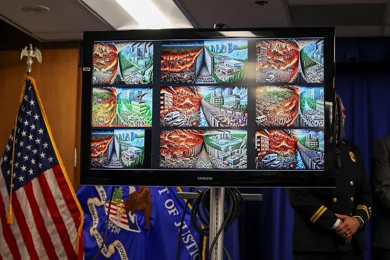 A-monitor-shows-AI-generated-images-that-were-found-on-the-computer-of-a-Florida-man-that-has-been-arrested-on-charges-that-he-intentionally-ignited-the-Pacific-Palisades-Fire-during-a-press-conference-with-Acting-United-States-Attorney-for-the-Central-District-of-California-Bill-Essayli-and-Special-Agent-in-Charge-of-the-Bureau-of-Alcohol-Tobacco-Firearms-and-Explosives-of-the-Los-Angeles-Field-Division-Kenny-Cooper-at-their-offices-in-Los-Angeles-California-U-S-October-8-2025