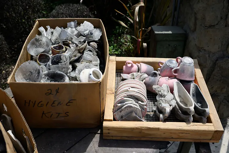 Debris-recovered-from-the-Community-United-Methodist-Church-of-the-Pacific-Palisades-Friday-April-18-2025-in-the-Pacific-Palisades-area-of-Los-Angeles