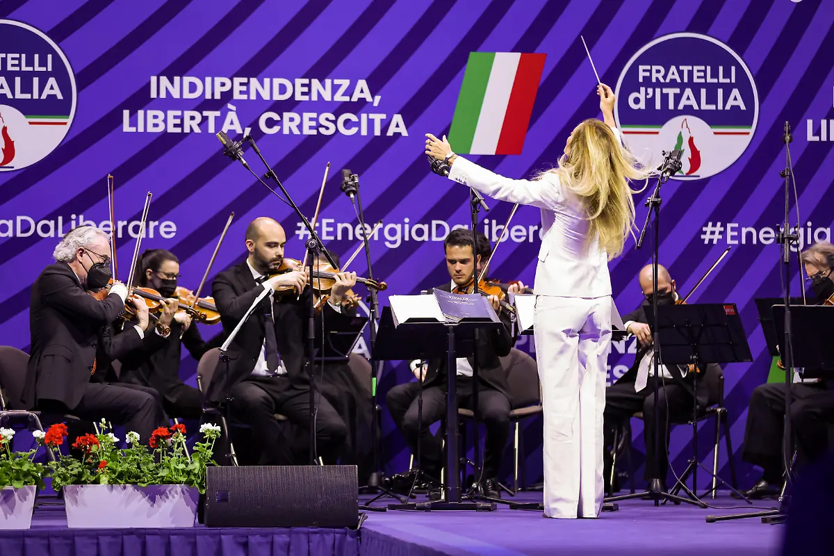 May-1-2022-Milano-Italia-News-The-final-day-of-the-programmatic-conference-of-Fratelli-d-Italia-at-the-MiCo-in-Milan