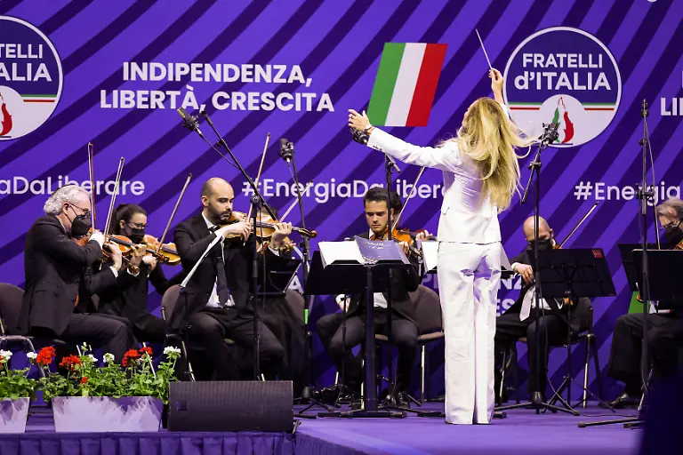 May-1-2022-Milano-Italia-News-The-final-day-of-the-programmatic-conference-of-Fratelli-d-Italia-at-the-MiCo-in-Milan