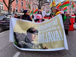 Bayern: Kurden protestieren gegen Vorrücken des syrischen Militärs