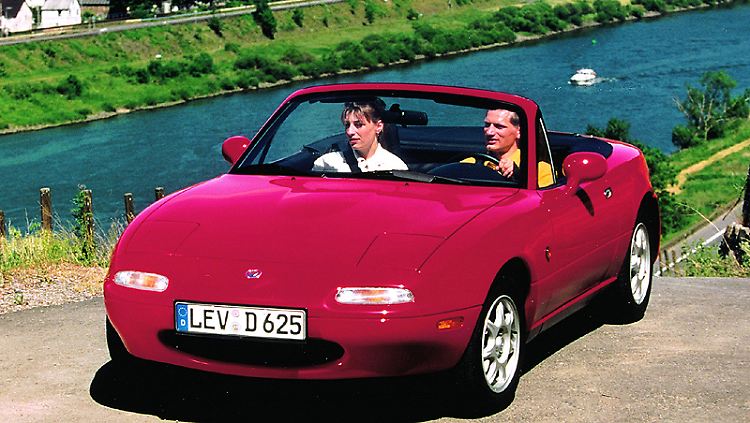 Die erste Generation des MX-5 war bei uns ab 1990 zu haben.