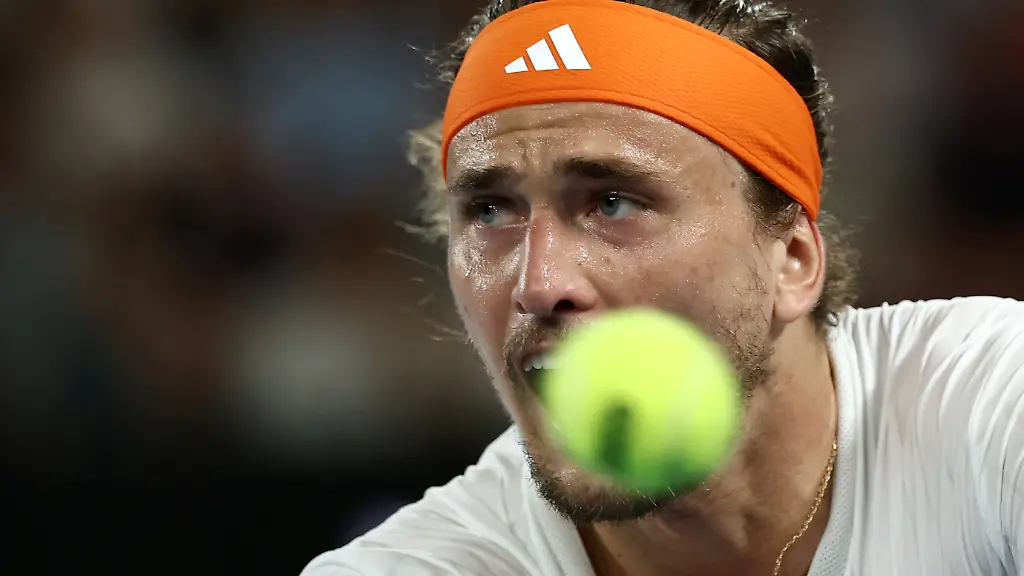 Tennis-Australian-Open-Melbourne-Park-Melbourne-Australia-January-27-2026-Germany-s-Alexander-Zverev-in-action-during-his-quarter-final-match-against-Learner-Tien-of-the-U-S