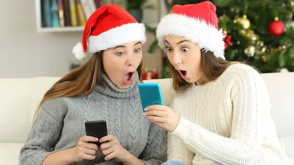 Weihnachten-Smartphone