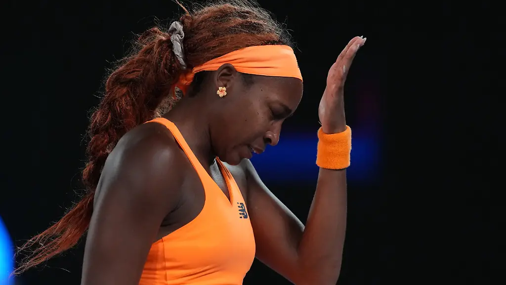 Coco-Gauff-of-the-U-S-reacts-during-her-quarterfinal-match-against-Elina-Svitolina-of-Ukraine-during-their-quarterfinal-match-at-the-Australian-Open-tennis-championship-in-Melbourne-Australia-Tuesday-Jan-27-2026