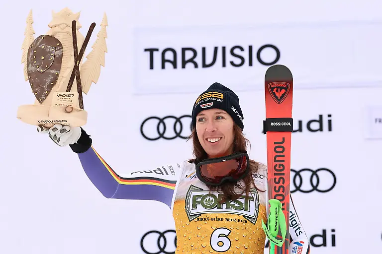 Germany-s-Kira-Weidle-Winkelmann-celebrates-taking-second-place-in-an-alpine-ski-women-s-World-Cup-downhill-in-Tarvisio-Italy-Saturday-Jan-17-2026
