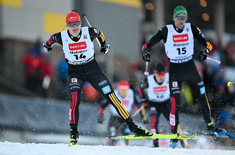18-01-2026-Thueringen-Oberhof-Ski-nordisch-Kombination-Weltcup-Einzel-Normalschanze-10-km-Maenner-Julian-Schmid-l-aus-Deutschland-auf-der-Strecke