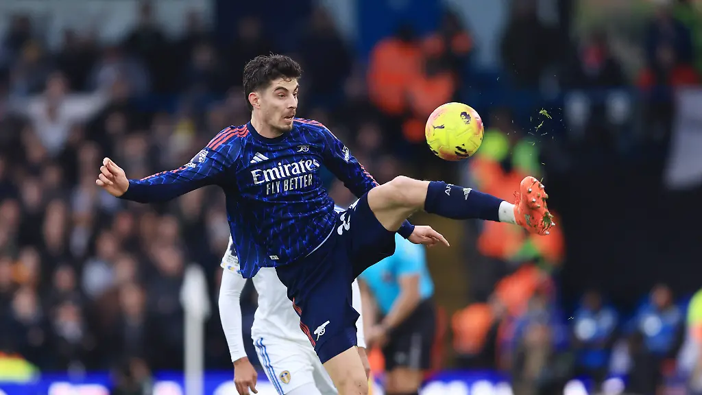 Leeds-England-31st-January-2026-Kai-Havertz-of-Arsenal-in-action-during-the-Leeds-United-vs-Arsenal-Premier-League-match-at-Elland-Road-Leeds-Picture-credit-should-read-Jessica-Hornby-Sportimage-EDITORIAL-USE-ONLY-No-use-with-unauthorised-audio-video-data-fixture-lists-club-league-logos-or-live-services-Online-in-match-use-limited-to-120-images-no-video-emulation-No-use-in-betting-games-or-single-club-league-player-publications