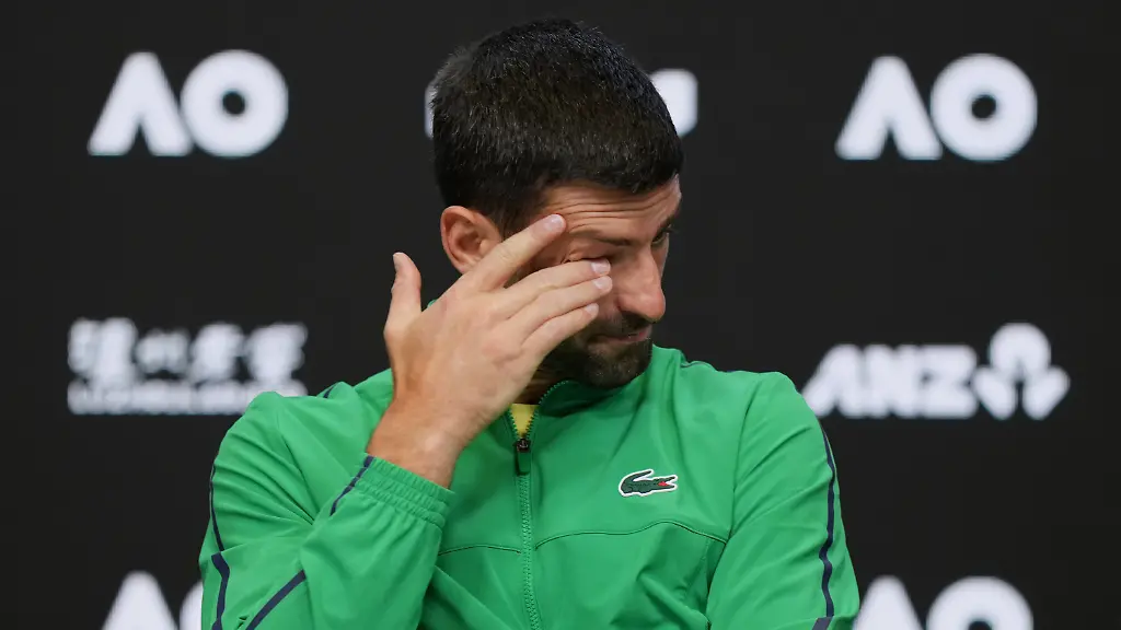 Novak-Djokovic-of-Serbia-reacts-during-a-press-conference-following-his-loss-to-Carlos-Alcaraz-of-Spain-in-the-men-s-singles-final-at-the-Australian-Open-tennis-championship-in-Melbourne-Australia-Sunday-Feb-1-2026